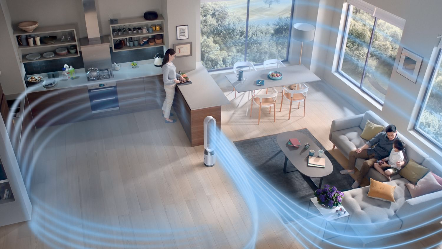Máy lọc không khí Dyson Purifier Cool Gen1 TP10 - White / White - Hình ảnh 8