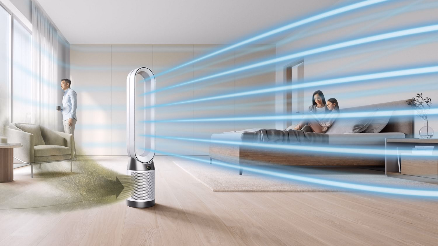 Máy lọc không khí Dyson Purifier Cool Gen1 TP10 - White / White - Hình ảnh 7