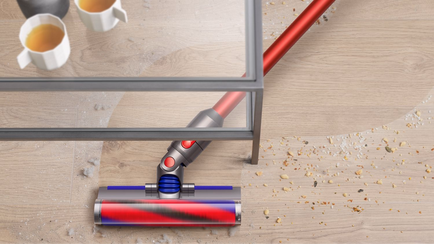 Máy hút bụi Dyson V8 Slim™ Fluffy (Xám/Đỏ) - Hình ảnh 2